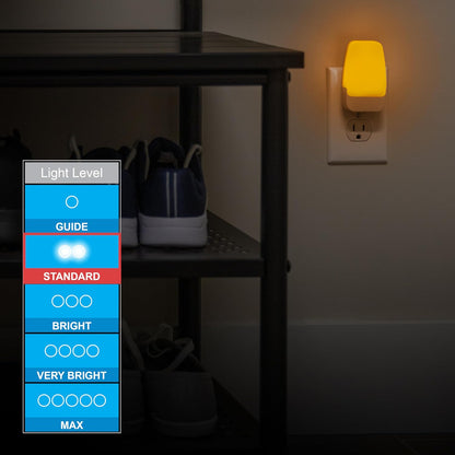 low-profile plug form factor that leaves the adjacent receptacle accessible