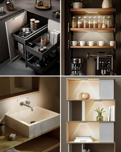 LumenGlow PIR Sensor Cabinet Light – Fire-Free Pantry and Bathroom Lighting for Elderly Users