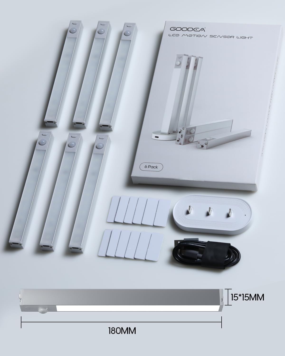 LumenGlow PIR Sensor Cabinet Light – Fire-Free Pantry and Bathroom Lighting for Elderly Users