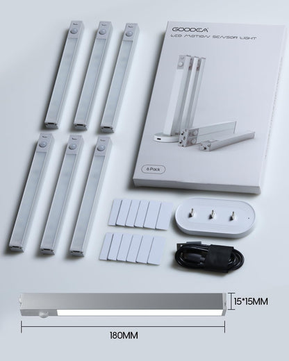 LumenGlow PIR Sensor Cabinet Light – Fire-Free Pantry and Bathroom Lighting for Elderly Users