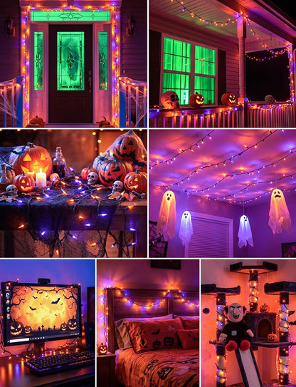 Lumicharm 100-Count Mini String Lights – Cozy Autumn Ambiance for Apartment and Indoor Halloween Styling