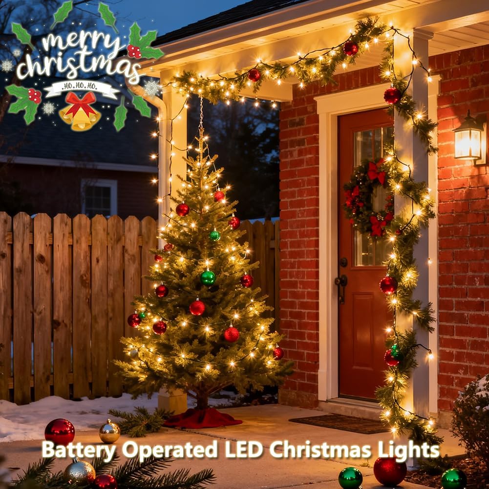 Lumicharm Safe String Lights – No Heat No Flame Indoor Lighting, 50 Cool Touch Bulbs with Auto Timer
