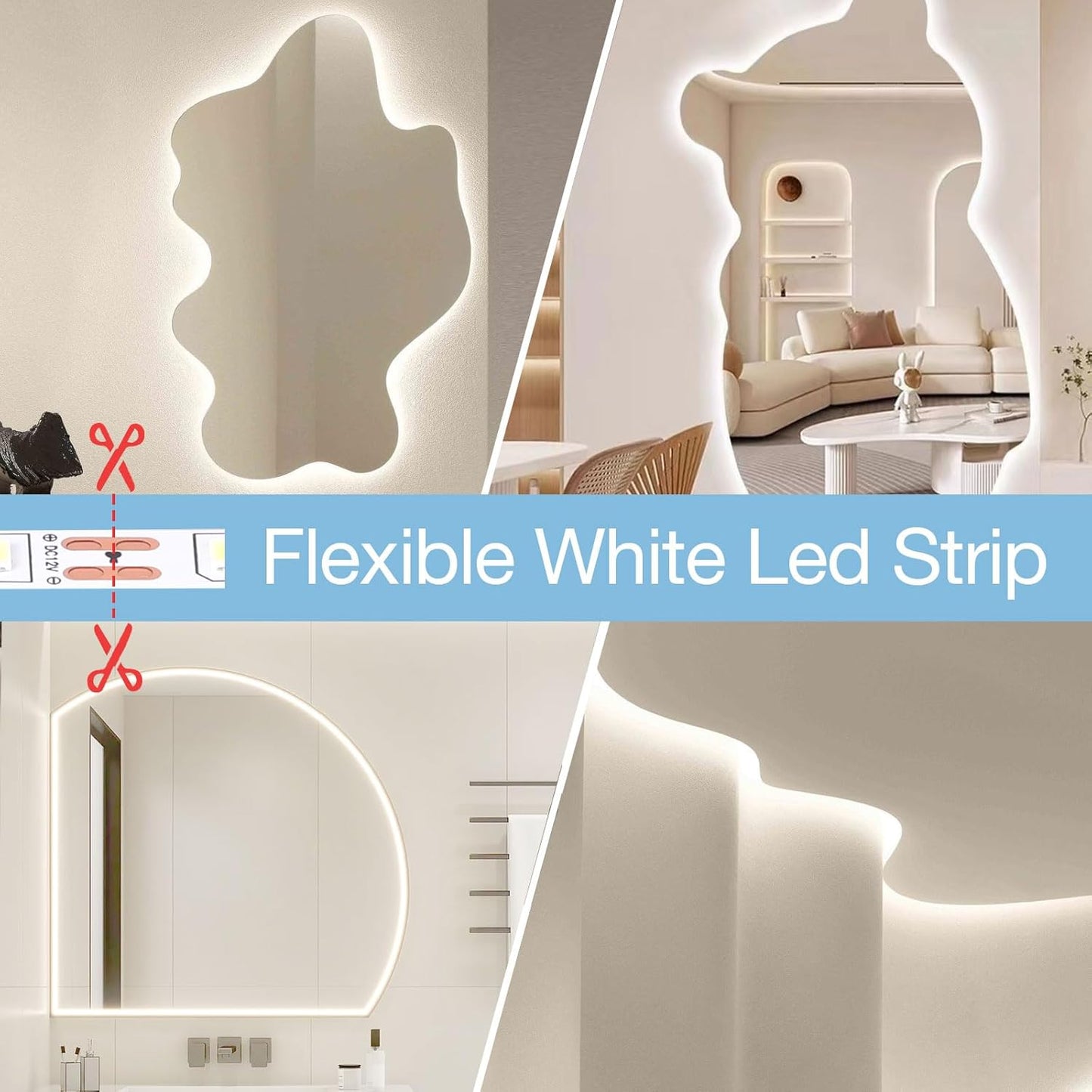 Lumichoice AuraGlow LED Strip – Affordable White Elephant and Holiday Gift, 20ft/40ft/66ft Dimmable Home Upgrade