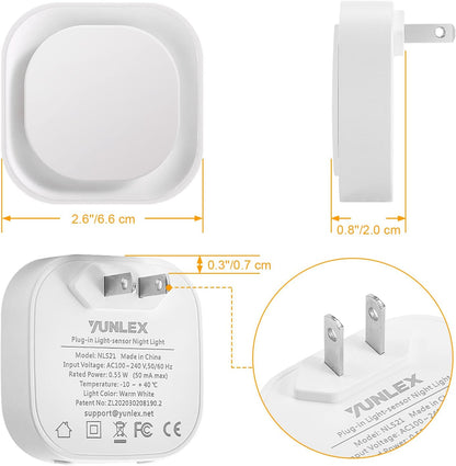 LumiDream Designer Night Light with Concealed Inner Layer, Sleek Plug in Glow for Modern Home