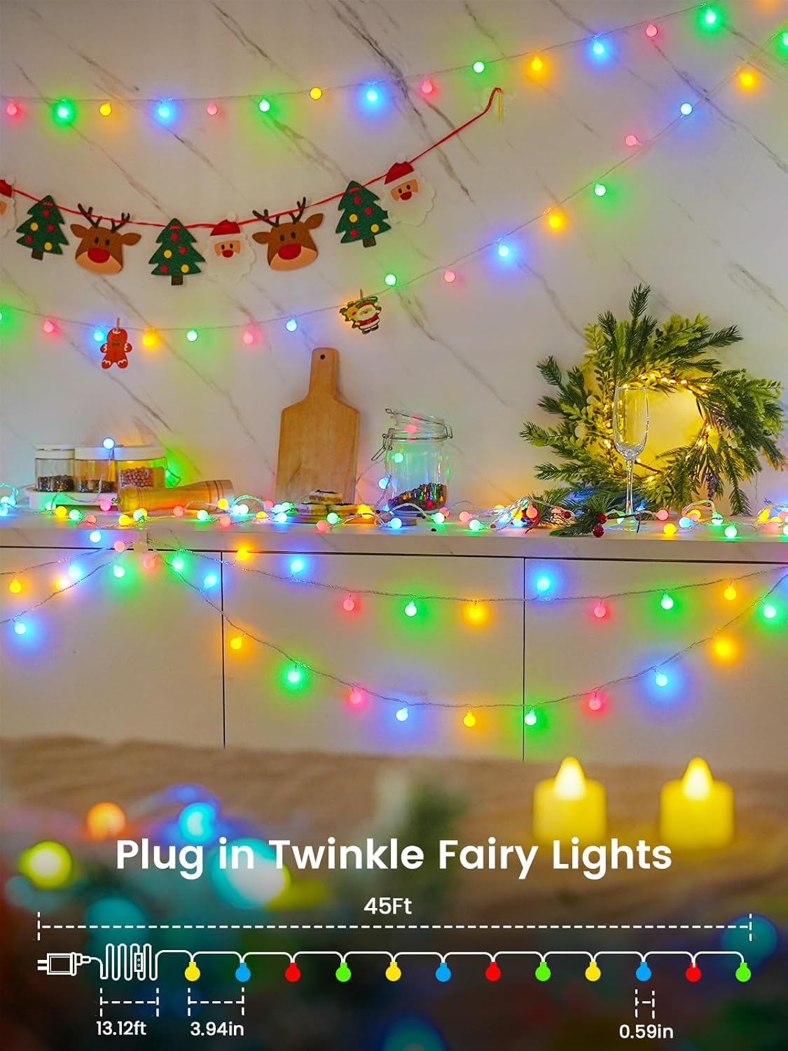 Lumify Home Dimmable Color Changing Fairy Lights – Therapeutic Bedroom Lighting for Sleep Routine and Mindfulness Practice