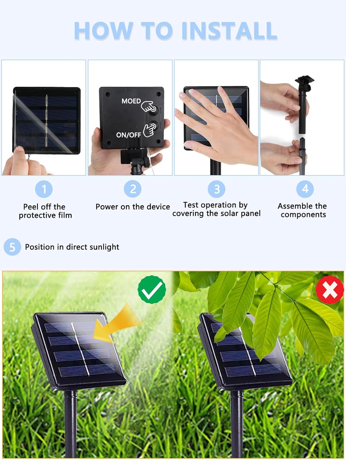 Lumify Solar String Lights with Memory Mode – Charming Valentine's and Mother's Day Gift for Her