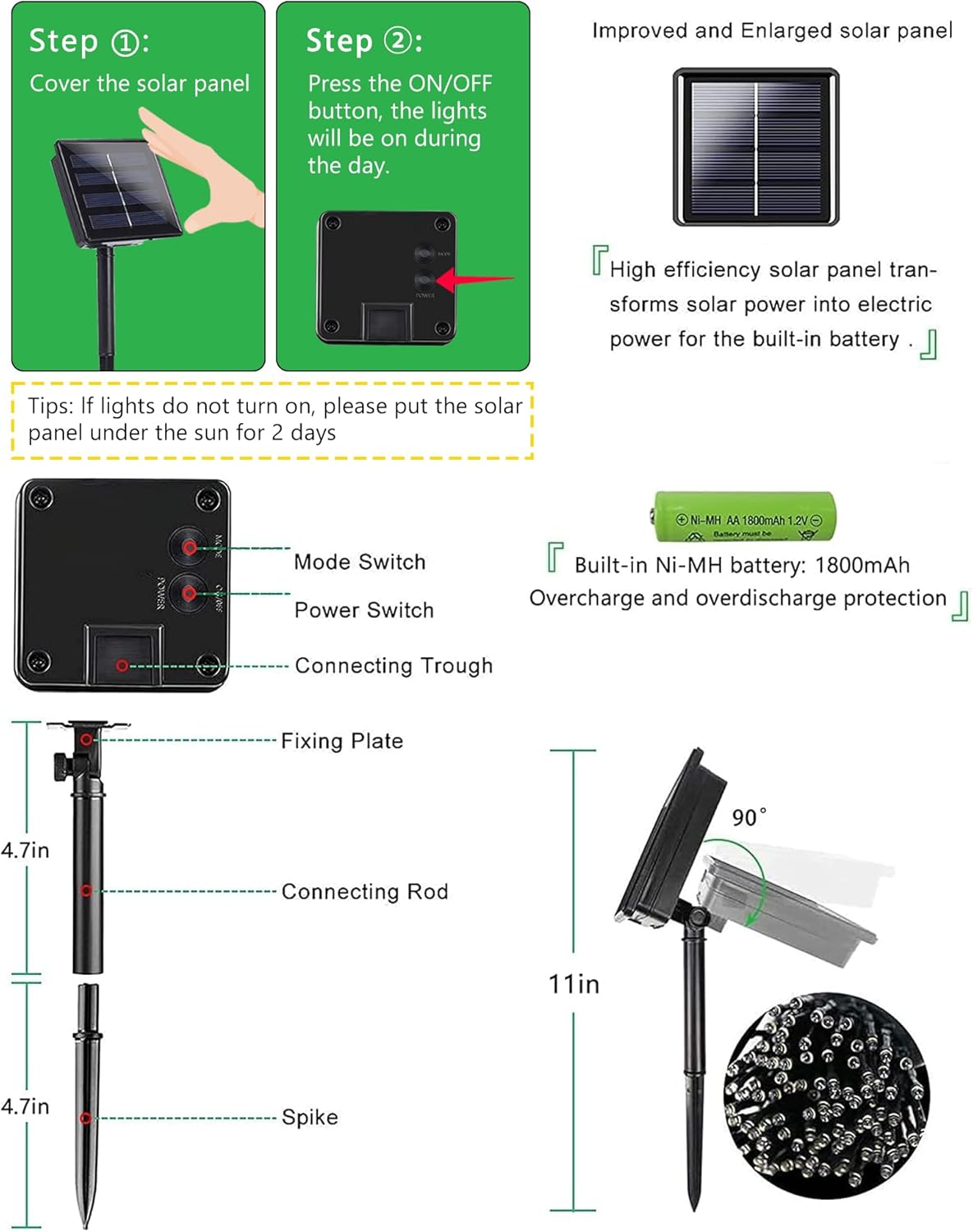 Lumify Solar String Lights with Memory Mode – Charming Valentine's and Mother's Day Gift for Her