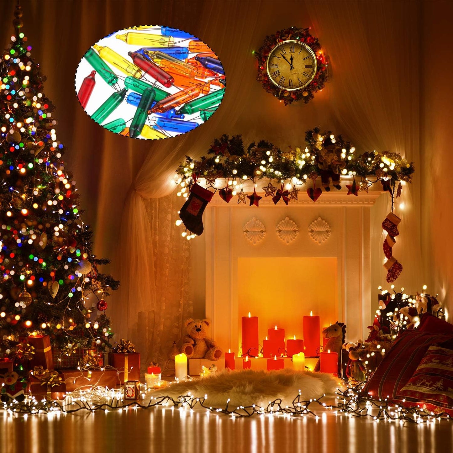Lumifye Glow Incandescent String Light Refill Kit – 100 Count Replacement Bulbs as a Valentine's Day and Christmas Gift for the Decor Enthusiast