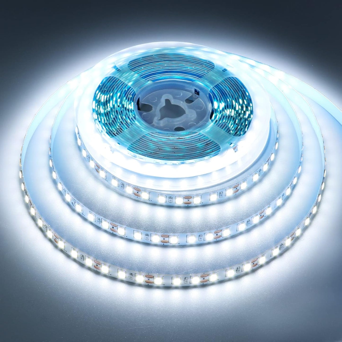 Lumiglow SMD2835 LED Strip – Uncluttered Under-Shelf Lighting for Minimalist Home Office, Cool White 16.4ft