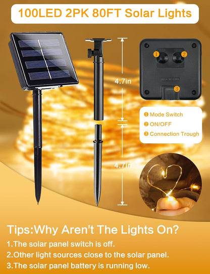 LuminaGlow Solar LED Lights – Minimalist Garden and Balcony Lighting, Single-Color Simplicity