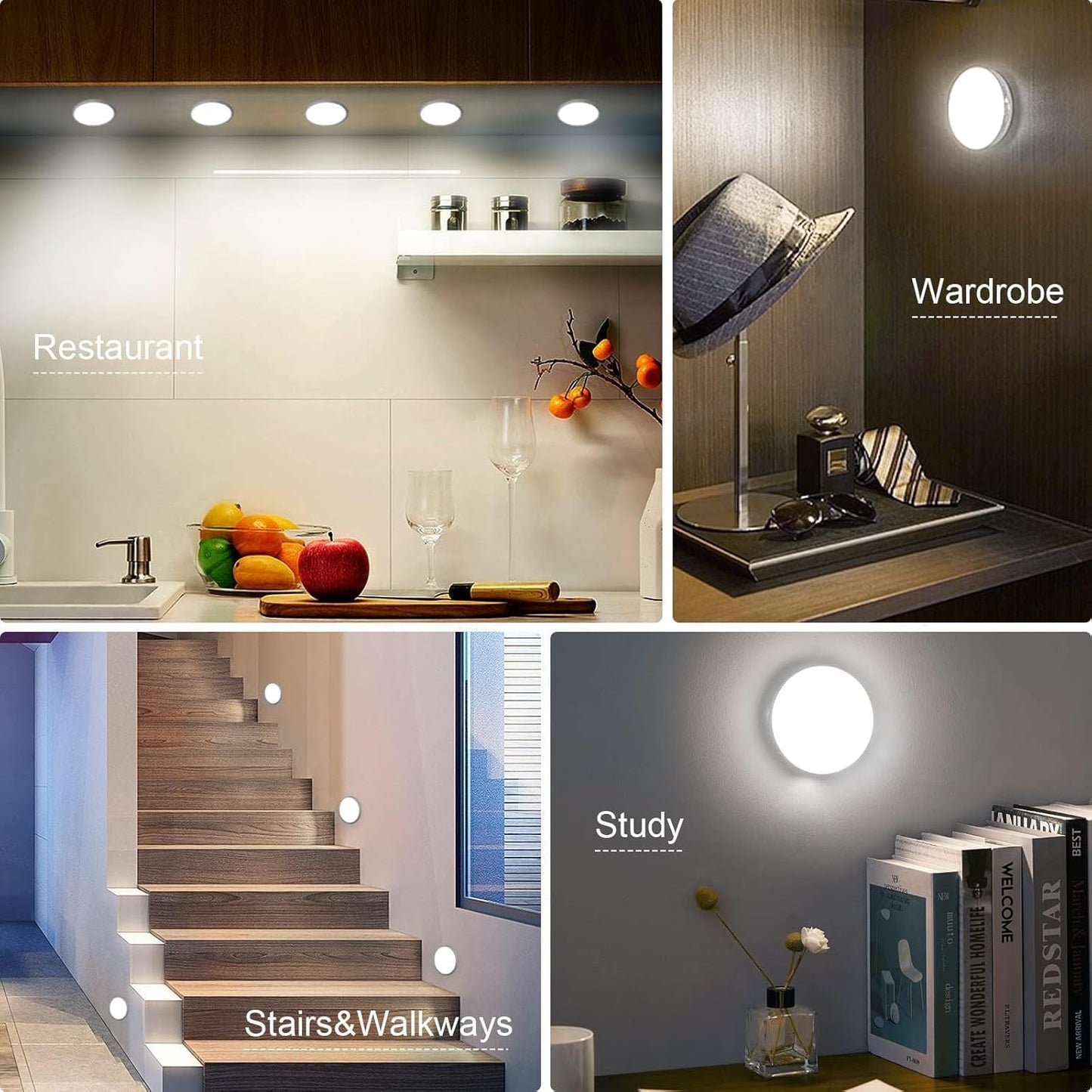 LuminBeam Bathroom Night Light – Senior Fall Prevention Light, Motion Activated Bedside Path Light