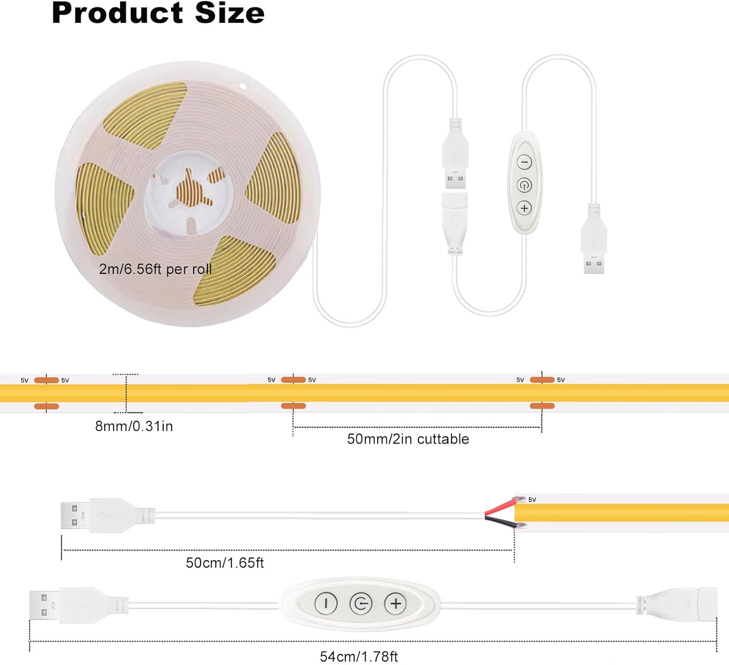 LuminGlow COB LED Strip Light – Ready-to-Gift Desk and Sewing Room Upgrade for the DIY Enthusiast