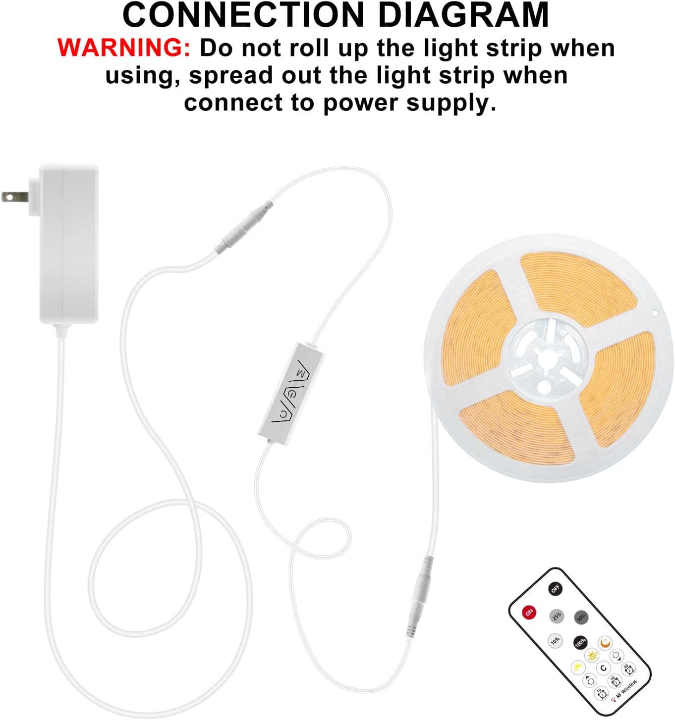 Lumistrips COB LED Strip Light – Adjustable Color Temperature Light for Study Sessions and Zoom Calls