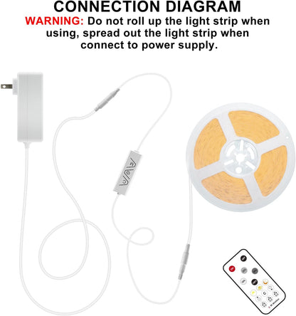 Lumistrips COB LED Strip Light – Adjustable Color Temperature Light for Study Sessions and Zoom Calls