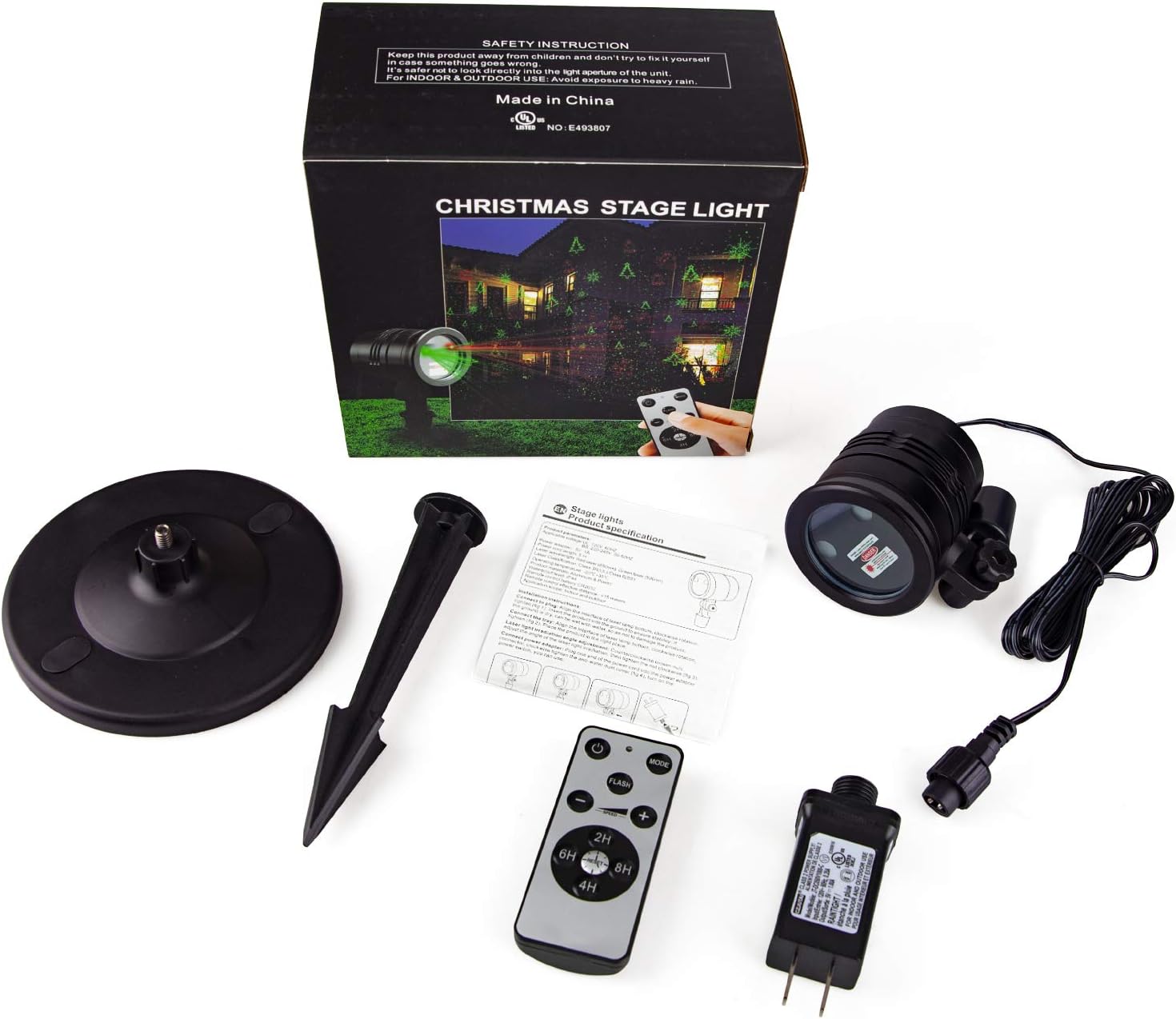 LumiVue AuroraStar Holiday Laser – Worry-Free Indoor & Outdoor Christmas Lighting for Sleep, Auto Timer Prevents Overnight Run
