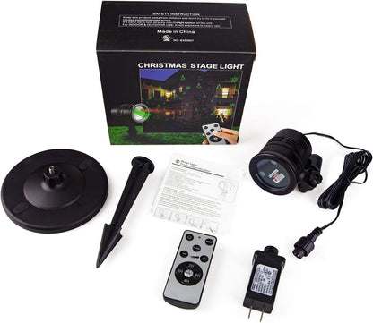 LumiVue AuroraStar Holiday Laser – Worry-Free Indoor & Outdoor Christmas Lighting for Sleep, Auto Timer Prevents Overnight Run