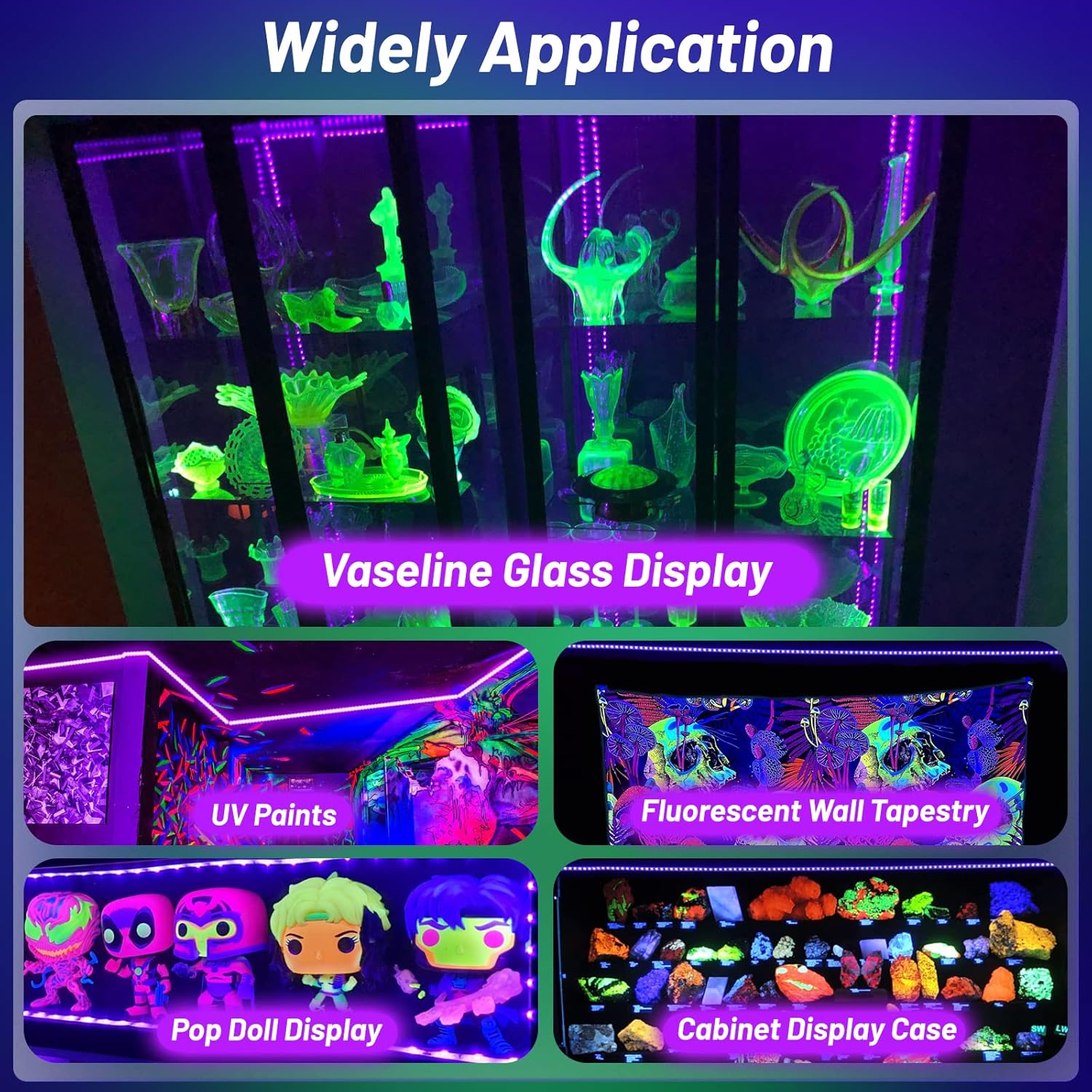 LumoGlow UV LED Strip – Thoughtful Gift for Creatives, Studio and Display Cabinet Lighting