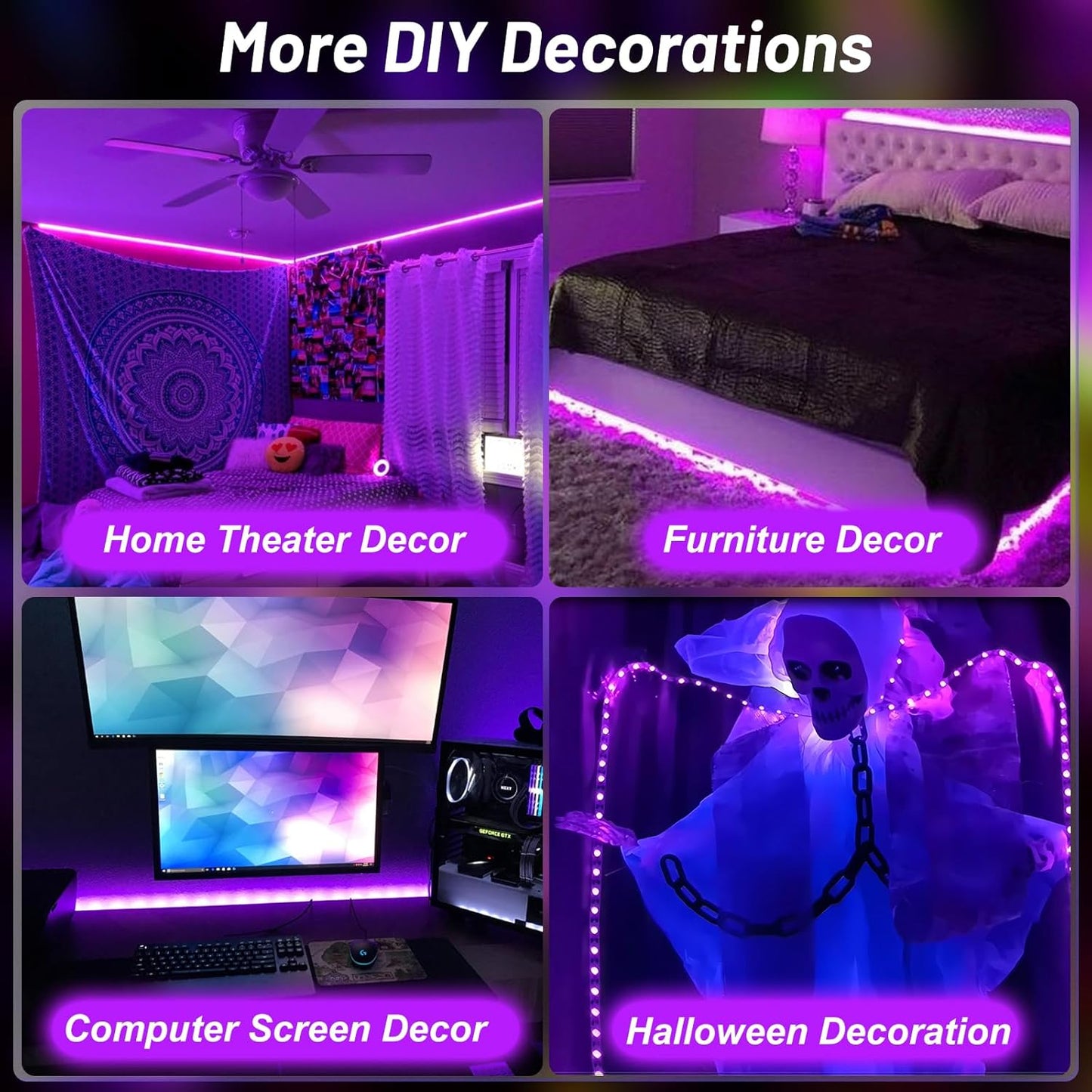 LumoGlow UV LED Strip – Thoughtful Gift for Creatives, Studio and Display Cabinet Lighting