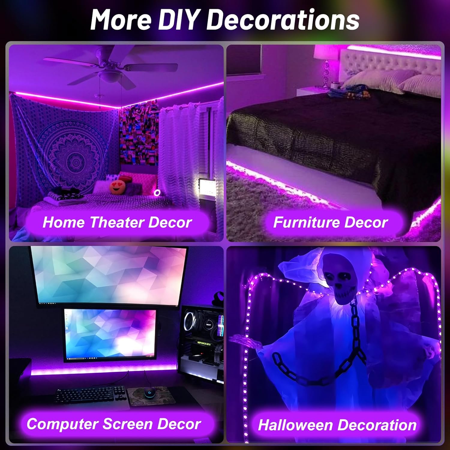 LumoGlow UV LED Strip – Thoughtful Gift for Creatives, Studio and Display Cabinet Lighting