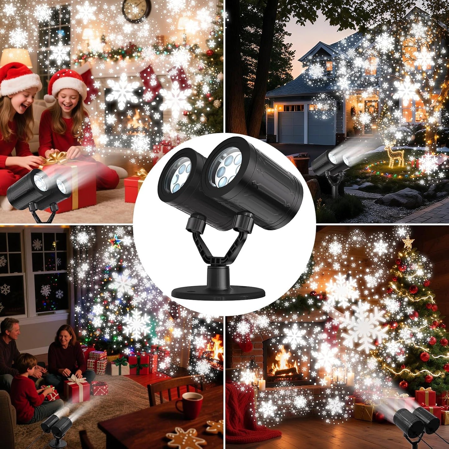 Lumora Glow Snowflake Projector – No-Wax, No-Heat Bedroom Glow for Toddler and Parent Peace of Mind