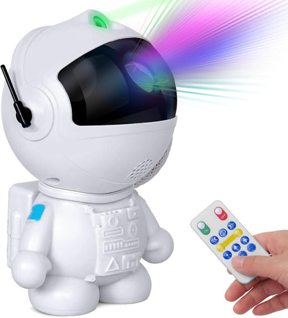 LunarBeam Astronaut Star Projector – Impressive Last-Minute Gift for Him, Color-Changing LED Mood Light for Gaming Room and Home Office