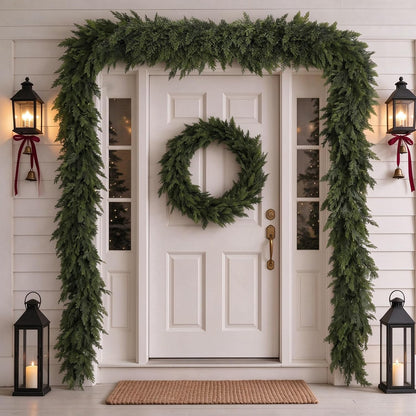 lush, full, rounded foliage designed to resemble natural evergreens