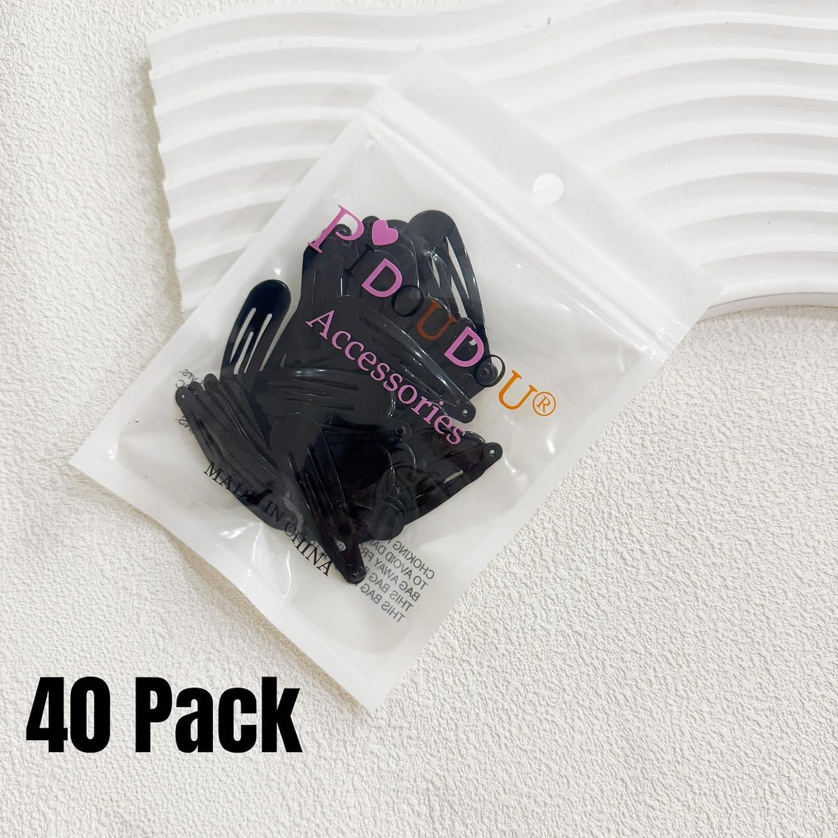 LUXSIBE 40 Pack Metal Snap Hair Clips – Dance and Cheer Team Barrettes for School-Age Girls, Classroom Ready
