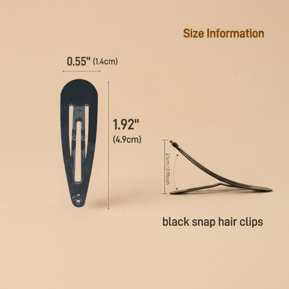 LUXSIBE 40 Pack Metal Snap Hair Clips – Dance and Cheer Team Barrettes for School-Age Girls, Classroom Ready