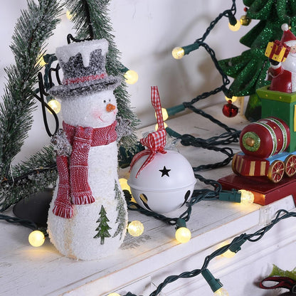 LYCKLIG Globe String Lights – Cozy Bedroom Aesthetic with Warm White 2300K Glow, 70 LED 19Ft Plug-in Fairy Lights