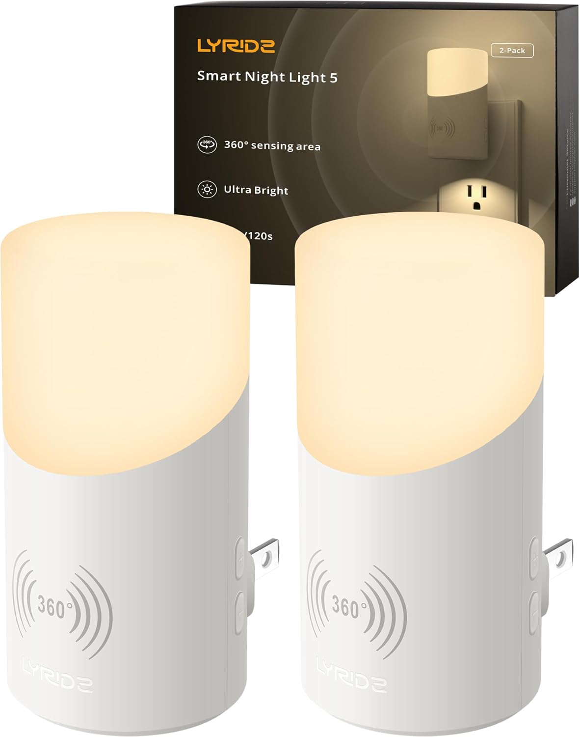 Lyridz Minimalist Plug-in Night Lamp – Compact ABS and Polycarbonate Design That Complements Cozy Home Aesthetics