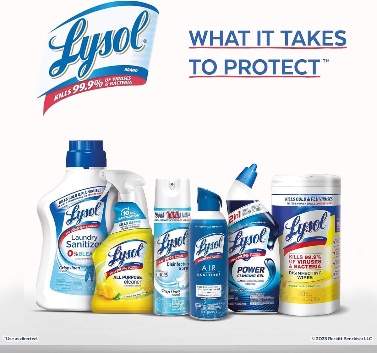Lysol Click Gel Toilet Freshener – Mindful Self-Care Home Spa for Master Bathroom, Lavender Scent 6 Pack