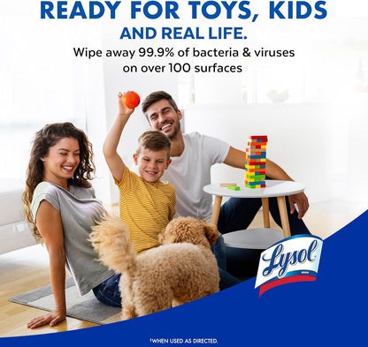 Lysol Disinfecting Wipes – Road Trip Cleaning Kit for RVs and Rest Stops, Multi-Surface Sanitizing for Anywhere You Park, 80 Count