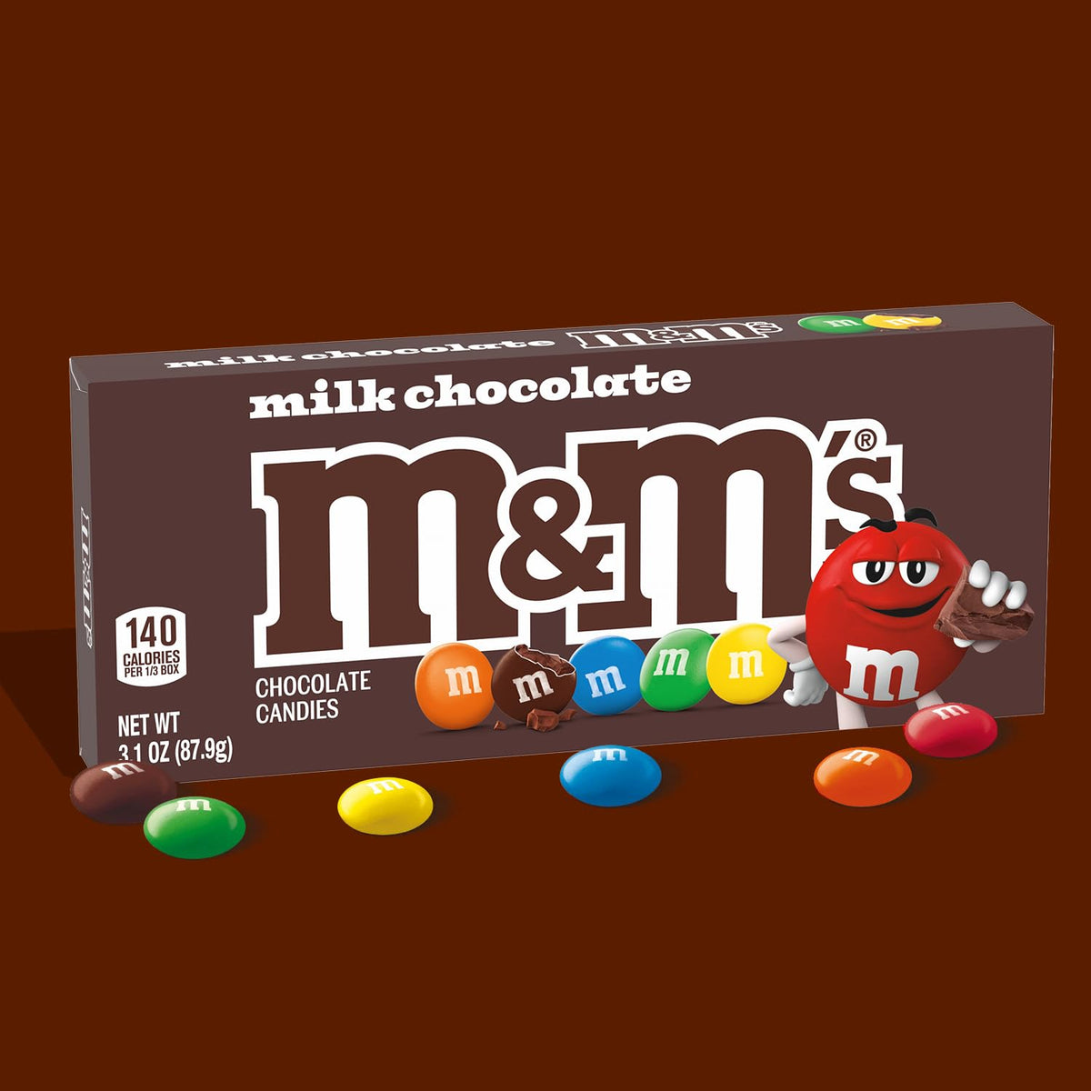 M&M'S Theater Box Candy – Holiday Care Package and Christmas Gift for Son, Pack of 12