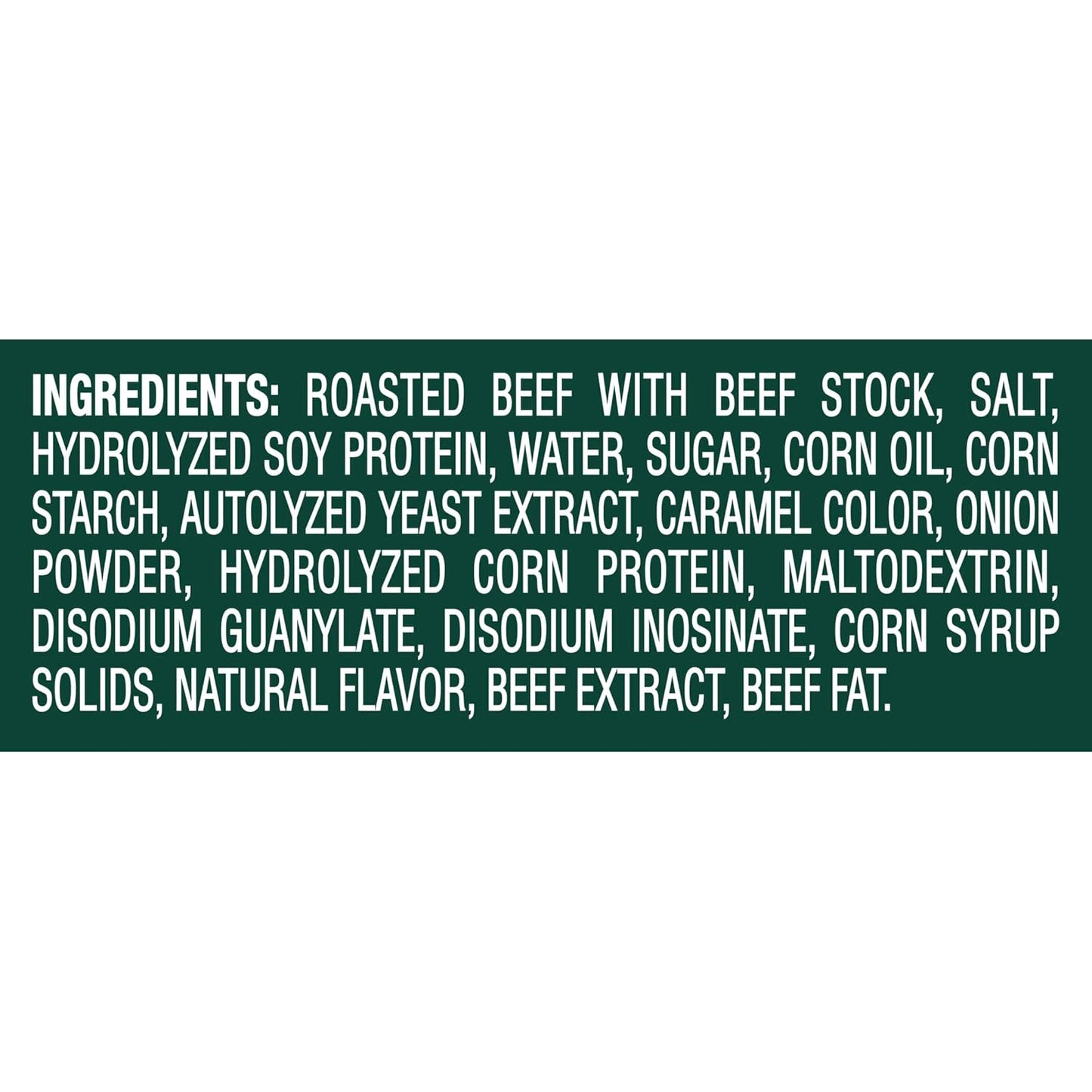 made from genuine oven-roasted beef rather than artificial beef flavoring