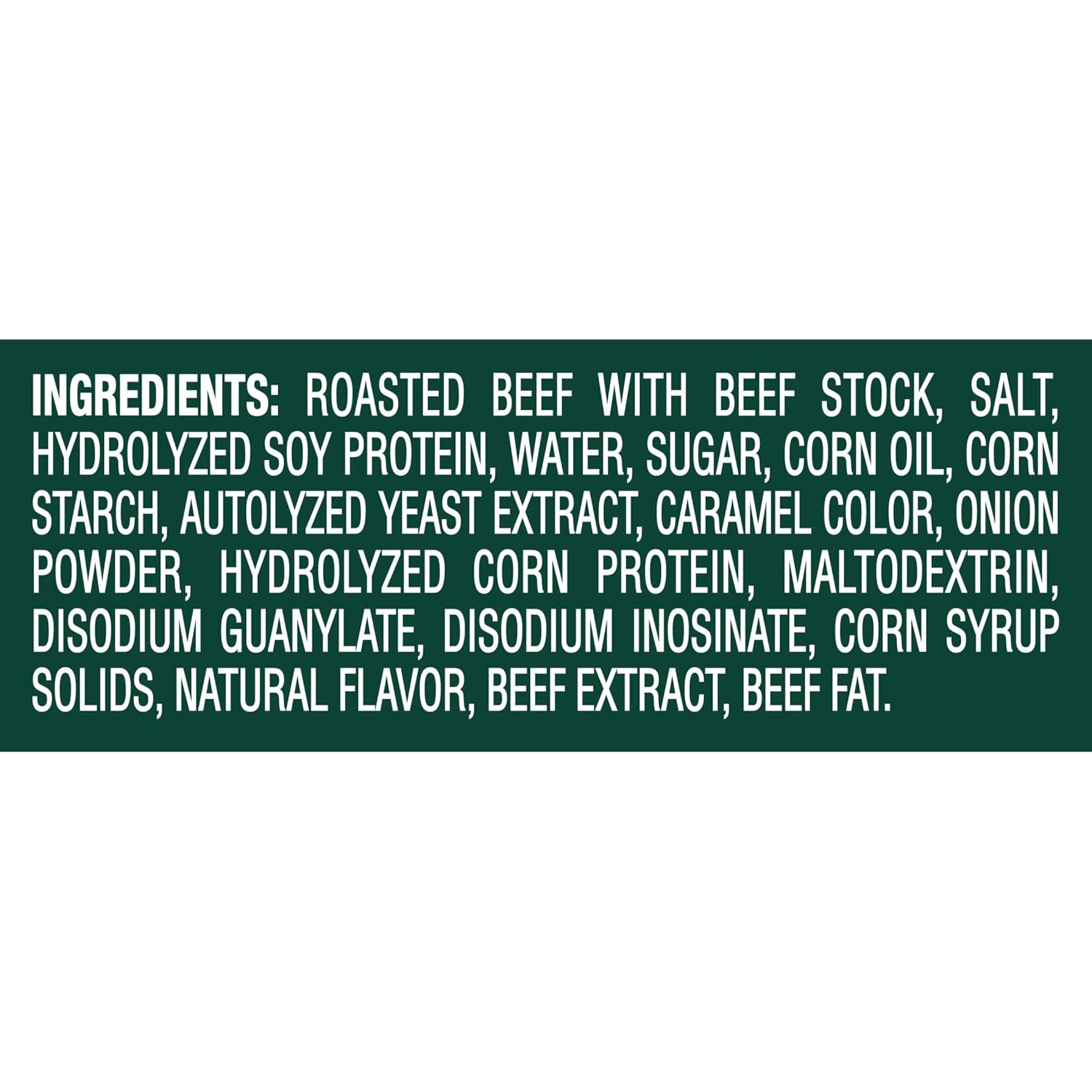 made from genuine oven-roasted beef rather than artificial beef flavoring