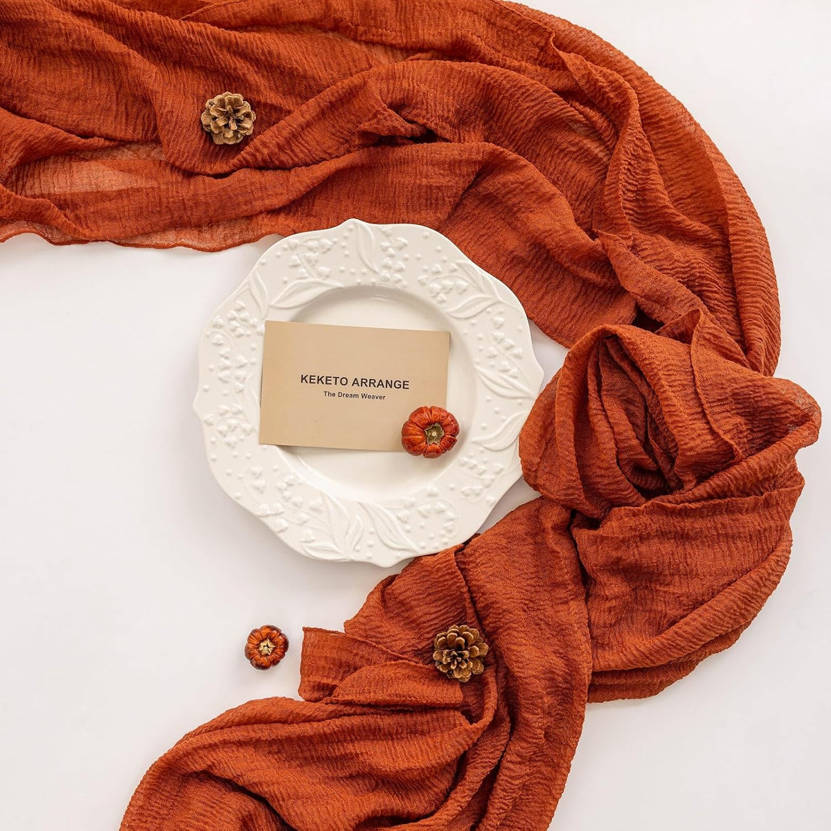 made from soft cotton with a blended gauze and cheesecloth texture
