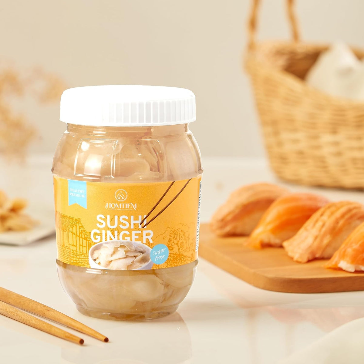 made from young fresh ginger grown in northern thailand