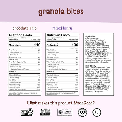 made in a dedicated bakery free of top allergens including nuts, gluten, and dairy