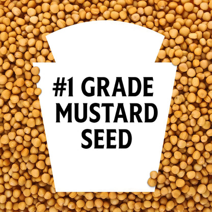 made with #1 grade mustard seeds for premium quality