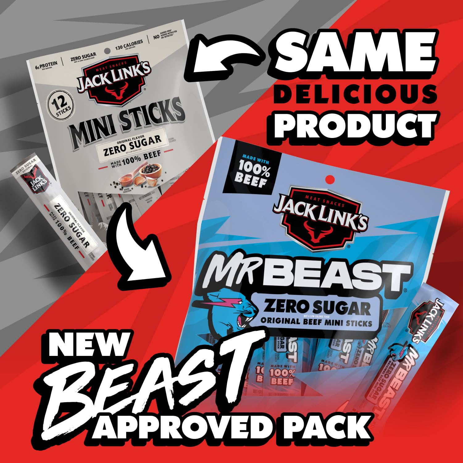 made with 100% real beef — no fillers or shortcuts