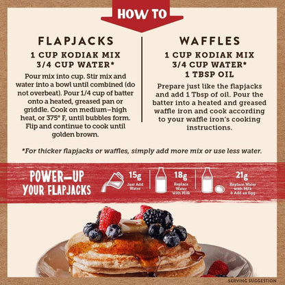 Kodiak Cakes Protein Power Cakes – Convenient Home-Office Flapjack Mix for a Productive Morning Routine
