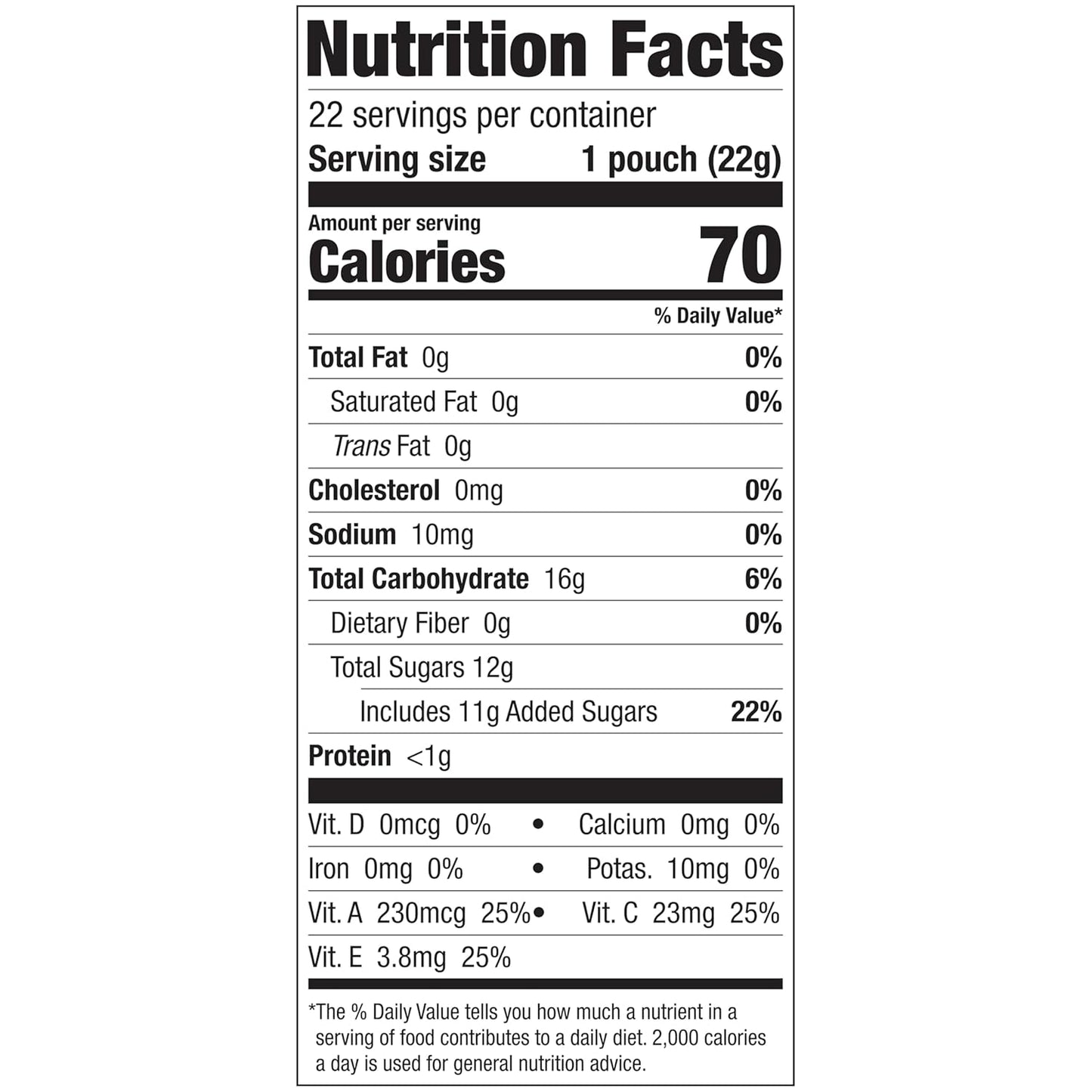 made with 7.1% real fruit puree in mixed berry flavor