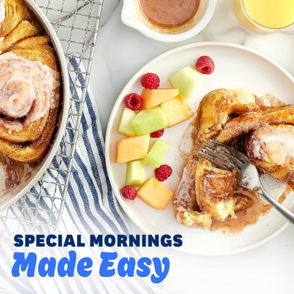 Pillsbury Grands! Cinnamon Rolls with Cinnabon Original Icing – Easy Home Office Brunch Addition, Five Cinnamon Rolls for a Focused Morning