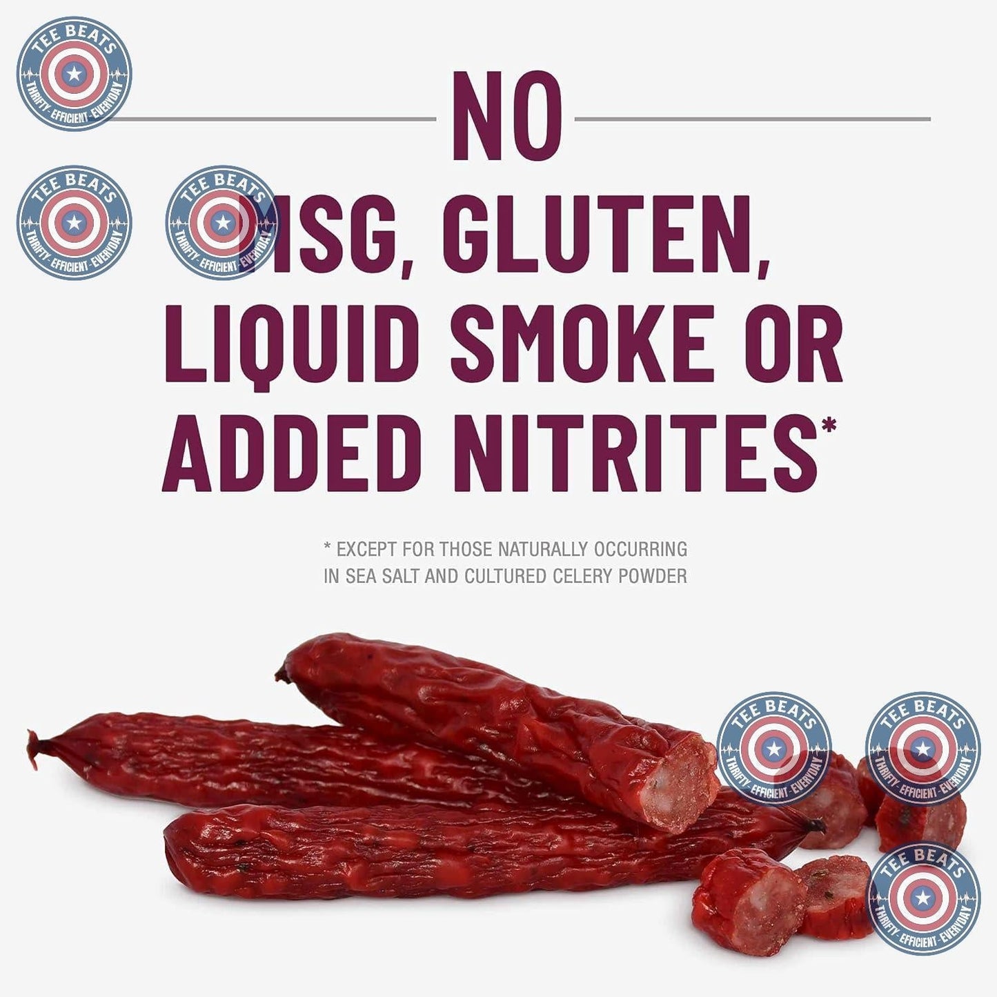 made with fresh, never frozen pork as the protein base