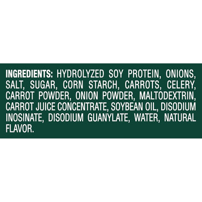 made with genuine fresh vegetables for authentic garden flavor