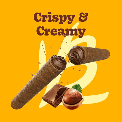 made with real chocolate and premium hazelnuts