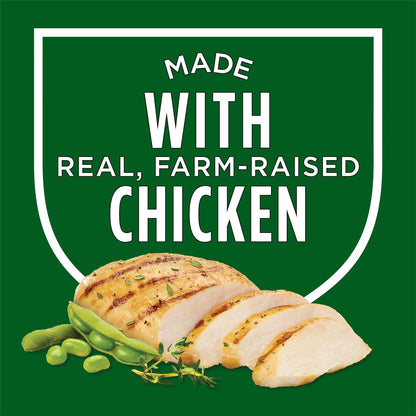 made with real, farm-raised chicken and formulated without artificial flavors