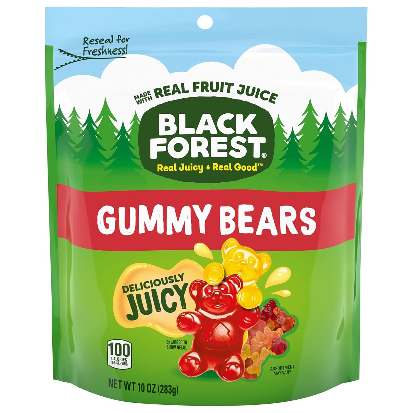 made with real fruit juice as a primary ingredient