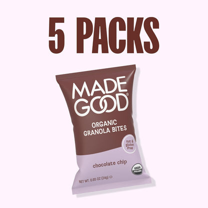MadeGood Chocolate Chip Granola Bites – Pre-Portioned Snack for Meeting Rooms and Conference Breaks