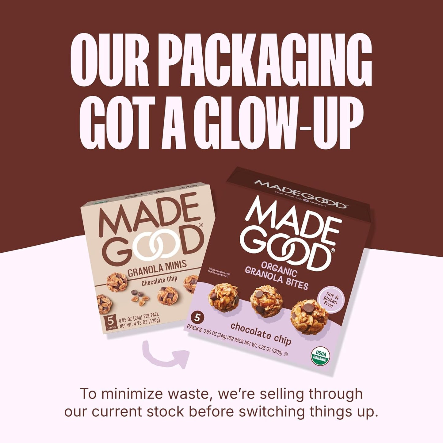 MadeGood Chocolate Chip Granola Bites – Pre-Portioned Snack for Meeting Rooms and Conference Breaks